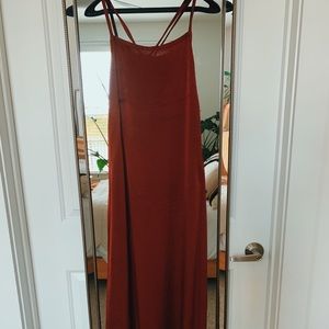 Anthropologie Silky Maxi Dress